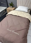 Clasy Saten %100 Pamuk Ranforce Tek kişilik Yorgan Sweet Dreams V3 Sarı-Gri