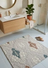 Merinos Halı Akrilik Dokuma 100x90 cm Lavabo Önü Apdest Alma Halısı