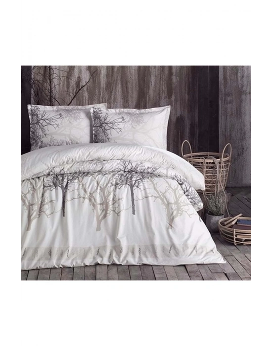 Tek Kişilik Ranforce Nevresim Takımı Midas V2 Bej