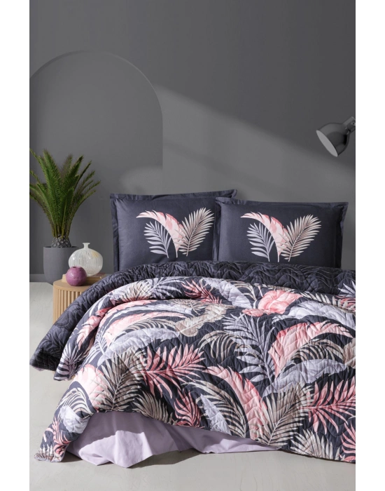 Tek Kişilik Dört Mevsim Set Hena V1 Antrasit