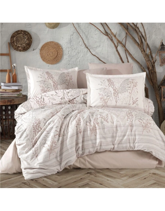 Ranforce Nevresim Takımı Çift Kişilik Betina V1 Taş Rengi