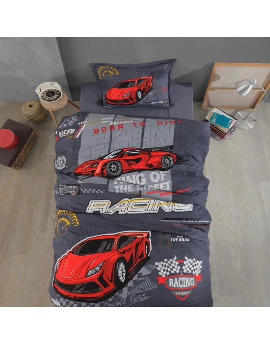 Ranforce Nevresim Takımı Tek Kişilik Racing Team V1 Mavi