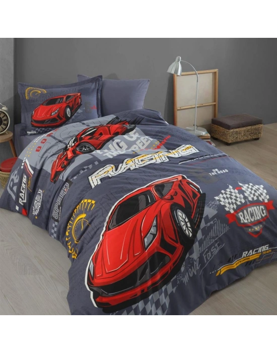 Ranforce Nevresim Takımı Tek Kişilik Racing Team V1 Mavi