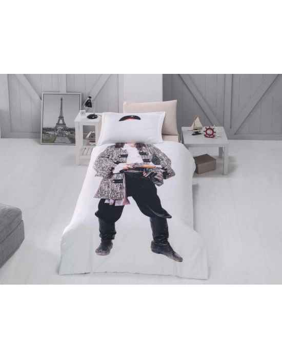 Clasy Dijital 3 Boyutlu Tek Kişilik Nevresim Takımı Korsan V1 Genç Desen