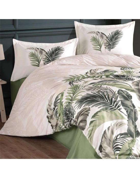 Ranforce Nevresim Takımı Çift Kişilik Hena V2 Yeşil