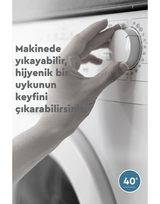 Clasy 1 Adet %100 Pamuk Yastık Dayanıklı Nefes Alabilir Yumuşak 700 GRAM