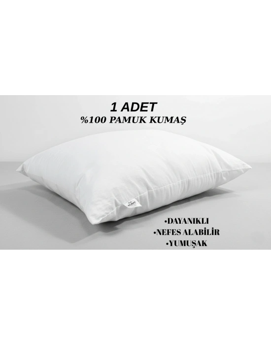 Clasy 1 Adet %100 Pamuk Yastık Dayanıklı Nefes Alabilir Yumuşak 700 GRAM
