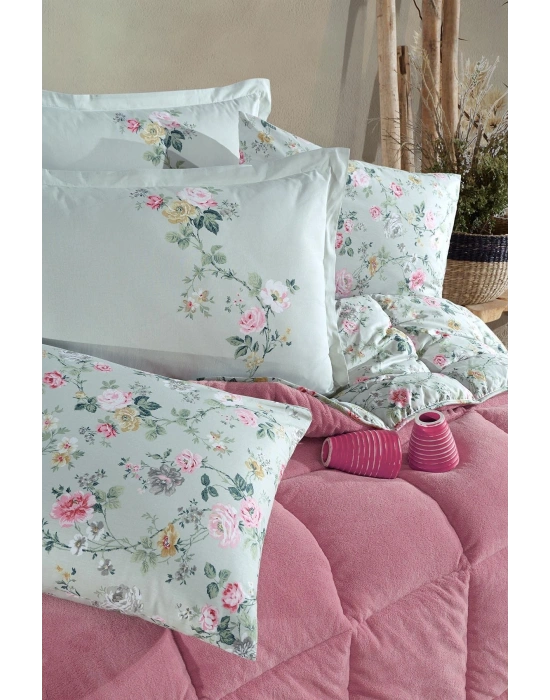 Clasy Wellsoft Jakarlı Tek Kişilik Uyku Seti Elara V1 Pembe