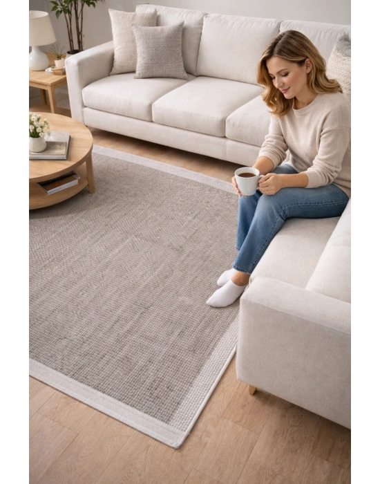 Merinos Rs Sisal 79270-071 Özel Kesme Halı Kahverengi