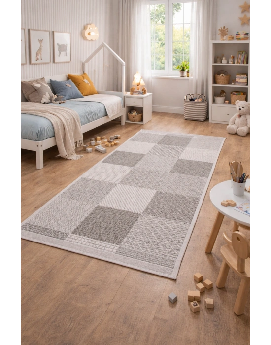 Merinos Rs Sisal 79269-096 Özel Kesme Halı Gri