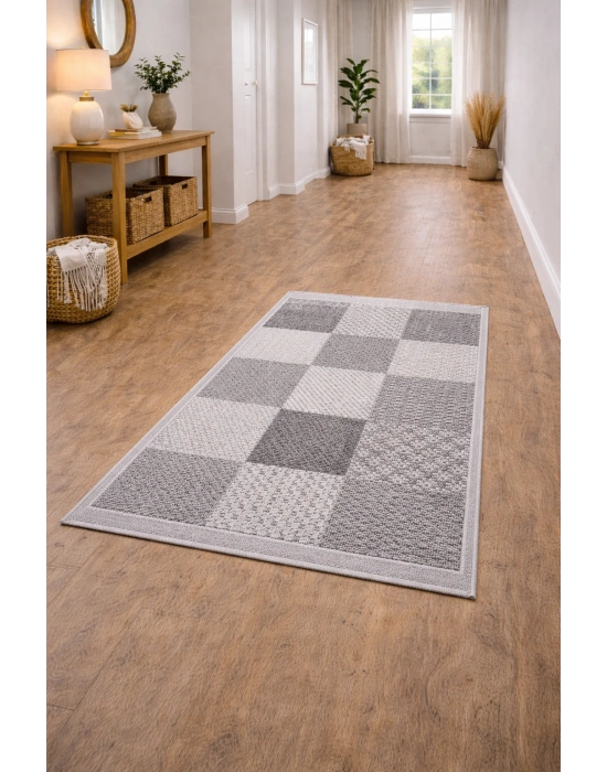 Merinos Rs Sisal 79269-096 Özel Kesme Halı Gri