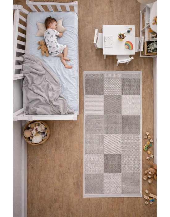 Merinos Rs Sisal 79269-096 Özel Kesme Halı Gri