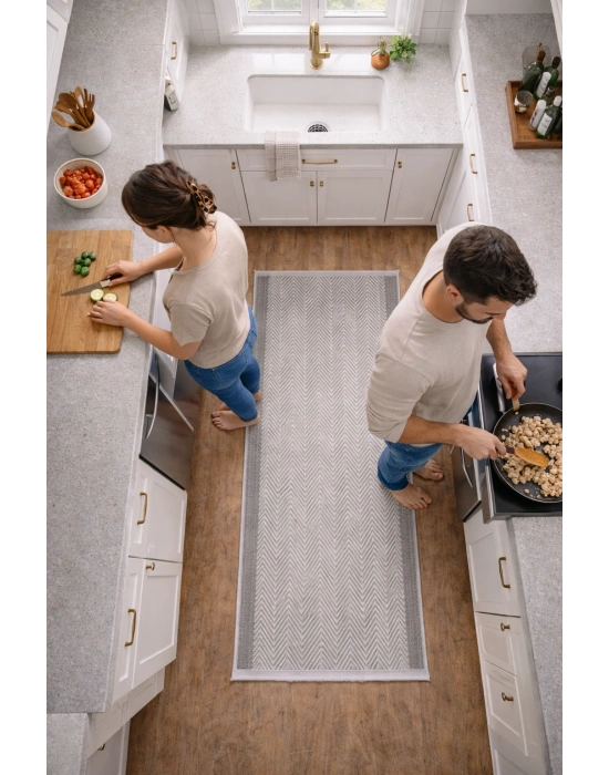 Merinos Rs Sisal 79266-095 Özel Kesme Halı Gri