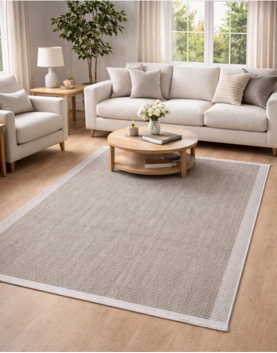 Merinos Rs Sisal 79270-071 Özel Kesme Halı Kahverengi