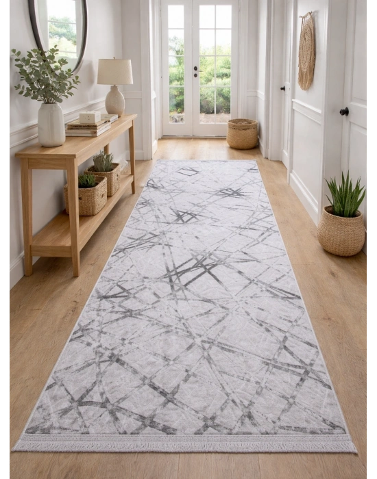 Merinos Vista 76590-095 Özel Kesme Halı Gri