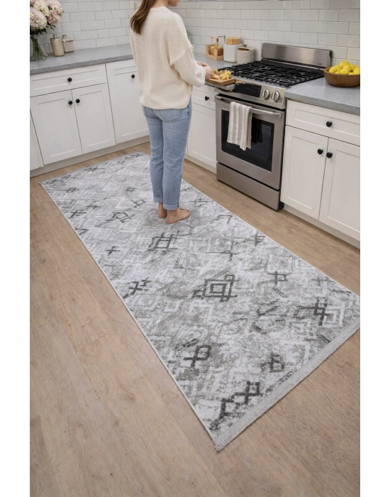 Merinos Vista 36892-098 Özel Kesme Halı Gri-Antrasit