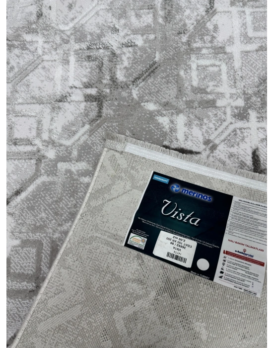 Merinos Vista 36892-098 Özel Kesme Halı Gri-Antrasit