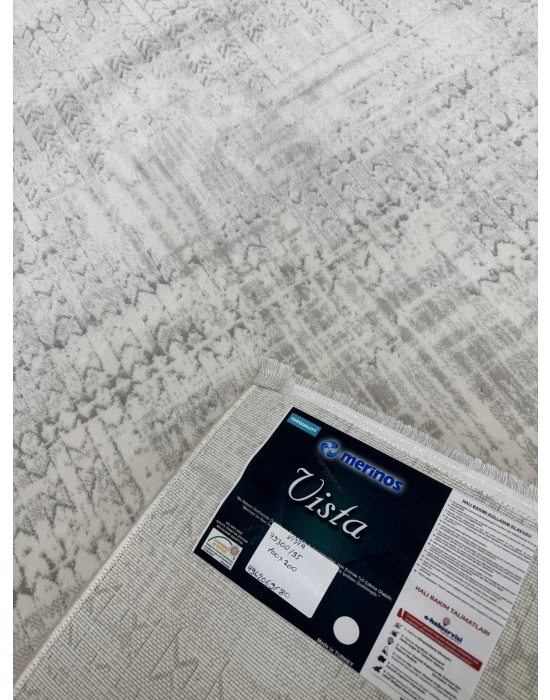Merinos Vista 79300-095 Özel Kesme Halı Gri