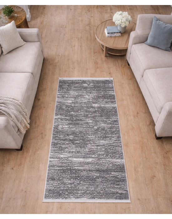 Merinos Vista 76587-098 Özel Kesme Halı Gri-Antrasit