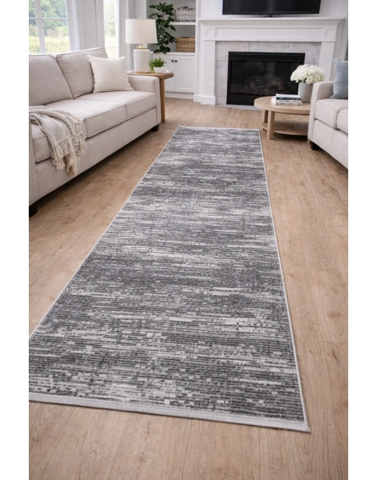 Merinos Vista 76587-098 Özel Kesme Halı Gri-Antrasit