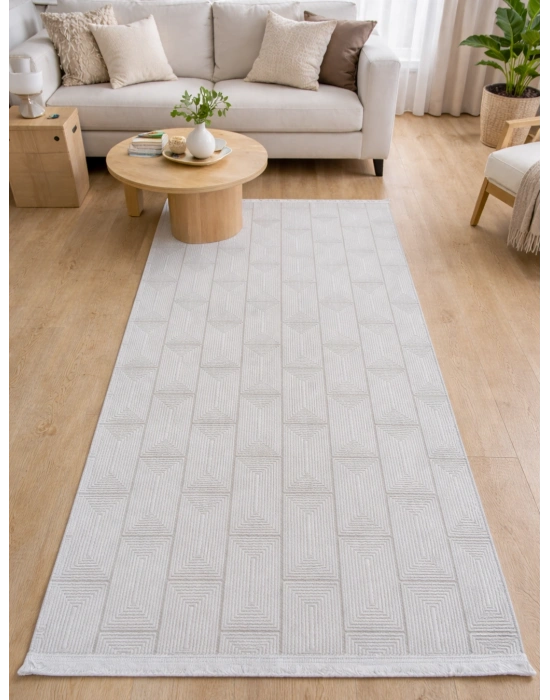 Merinos Still 63237-062 Özel Kesme Halı Krem