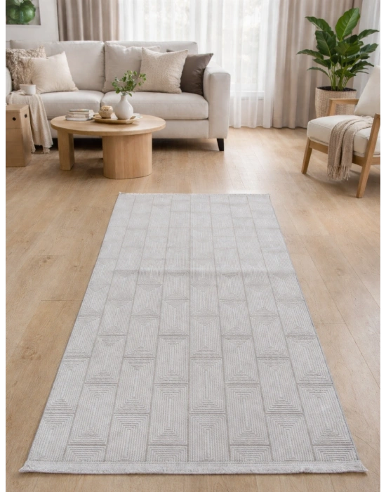 Merinos Still 63237-062 Özel Kesme Halı Krem