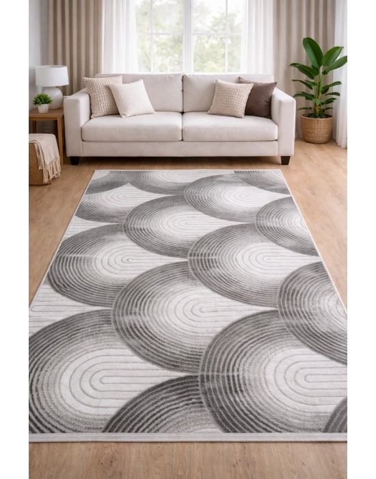 Merinos Still 77411-095 Özel Kesme Halı Antrasit