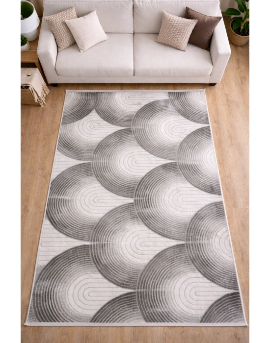 Merinos Still 77411-095 Özel Kesme Halı Antrasit