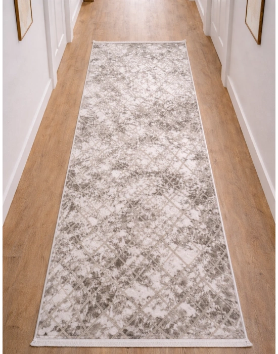 Merinos Still 77788-070 Özel Kesme Halı Kahverengi