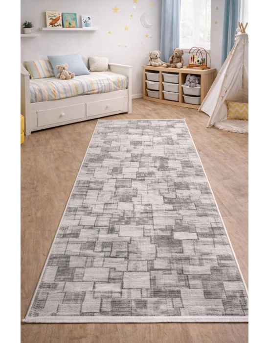 Merinos Still 77789-095 Özel Kesme Halı Gri