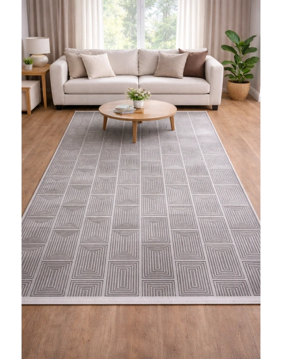 Merinos Still 63237-097 Özel Kesme Halı Antrasit