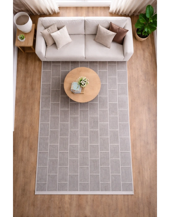 Merinos Still 63237-097 Özel Kesme Halı Antrasit