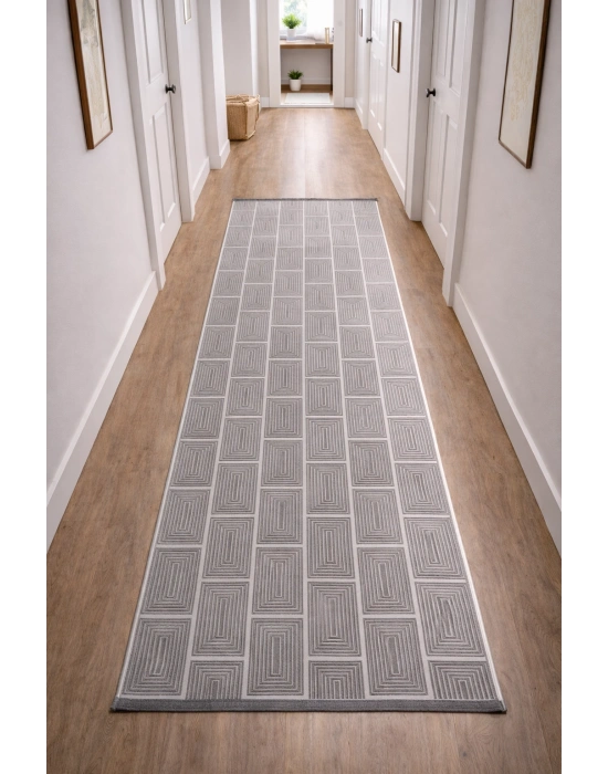 Merinos Still 63237-097 Özel Kesme Halı Antrasit