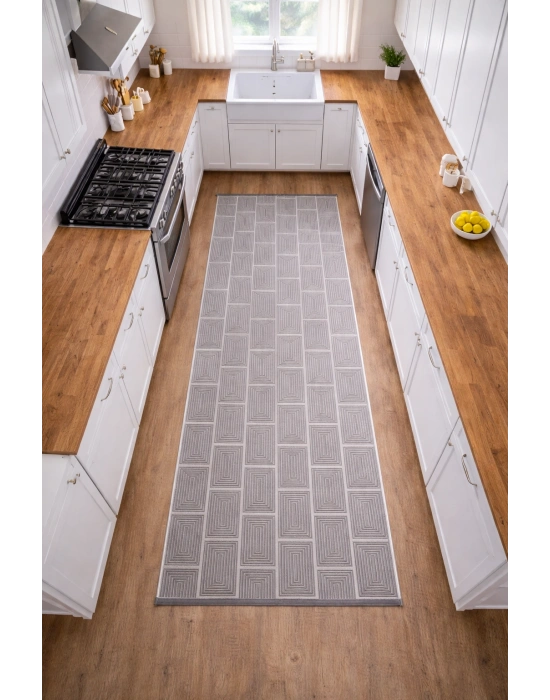 Merinos Still 63237-097 Özel Kesme Halı Antrasit