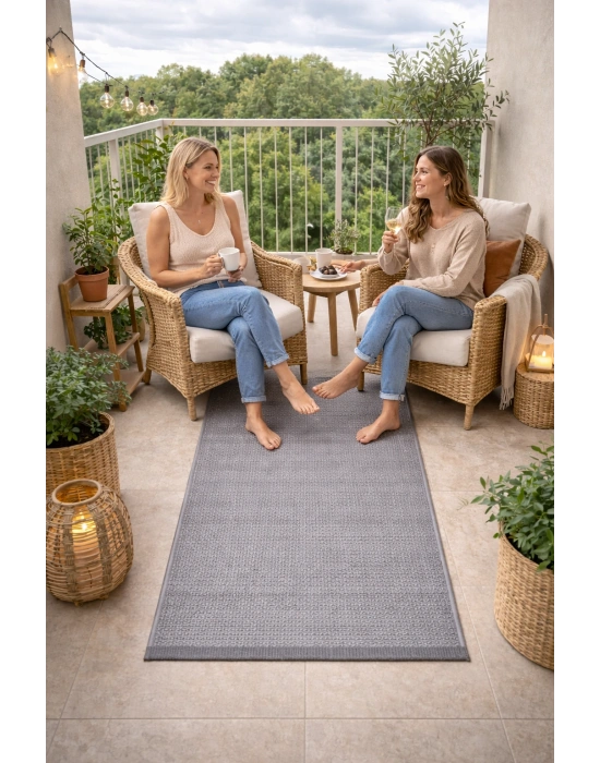 Merinos Mira 68975-096 Özel Kesme Halı Gri