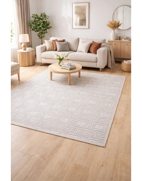 Merinos Mira 68979-060 Özel Kesme Halı Krem