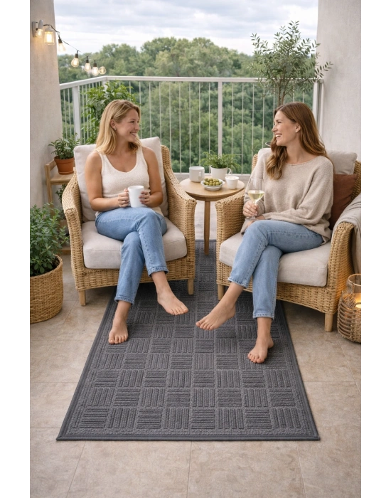 Merinos Mira 68979-095 Özel Kesme Halı Gri