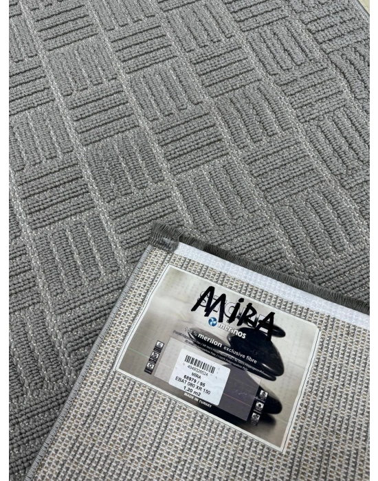 Merinos Mira 68979-095 Özel Kesme Halı Gri