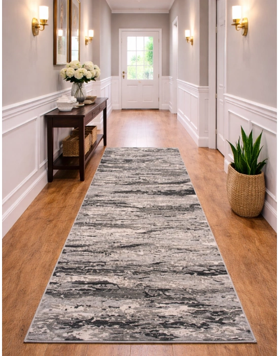 Merinos Halı Rs Tuana Serisi %100 Akrilik 100 x 200 Gri