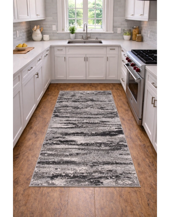 Merinos Halı Rs Tuana Serisi %100 Akrilik 100 x 200 Gri