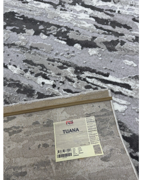 Merinos Halı Rs Tuana Serisi %100 Akrilik 100 x 200 Gri