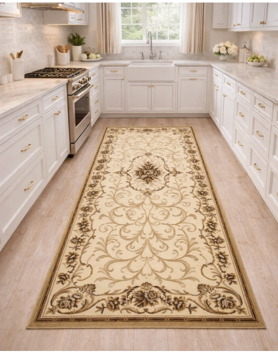 Dinarsu Halı Hayal Serisi %100 Akrilik 100 x 300 Bej