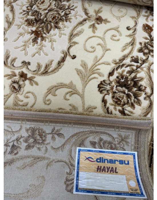 Dinarsu Halı Hayal Serisi %100 Akrilik 100 x 300 Bej