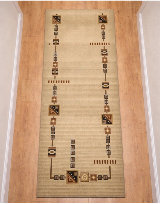 Padişah Halı Taç Serisi %100 Akrilik 100 x 300 Bej