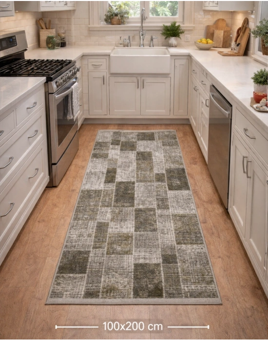 Merinos Halı Therapy Serisi %100 Akrilik 100 x 200 Yeşil 19124-040