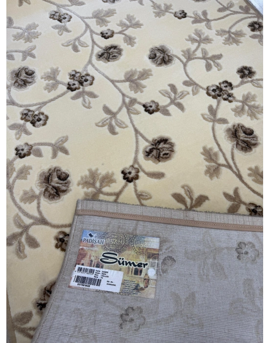 Padişah Halı Taç Serisi %100 Akrilik 100 x 300 Bej