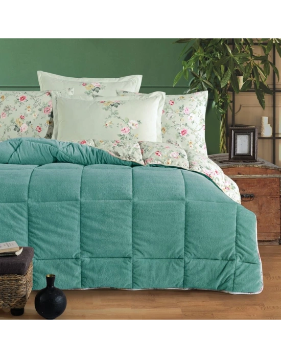 Clasy Wellsoft Jakarlı Tek Kişilik Uyku Seti Elara V4 Mint