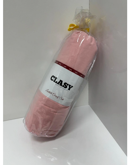 Clasy Ranforce Lastikli Çarşaf Seti Çift Kişilik Pembe ÇKLÇ-241 %100 Pamuk