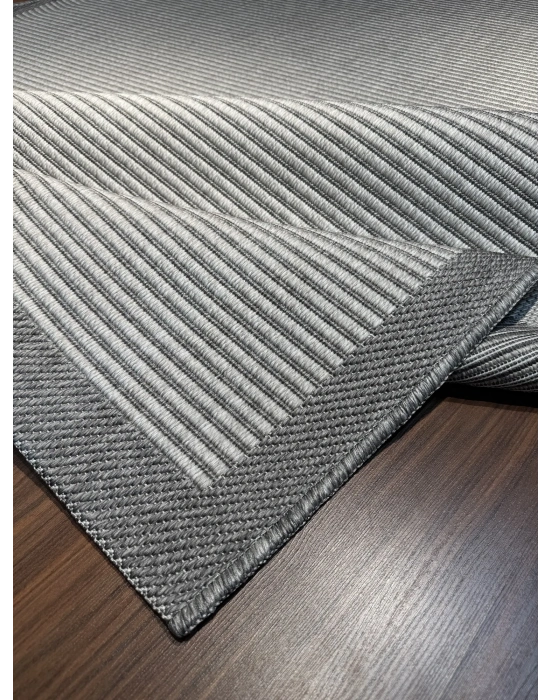 Mess Modern Dekoratif Yumuşak Dokulu Sisal Halı 3933 Gri Antrasit