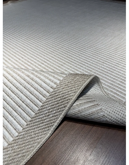 Mess Modern Dekoratif Yumuşak Dokulu Sisal Halı 3939 Krem Vizon